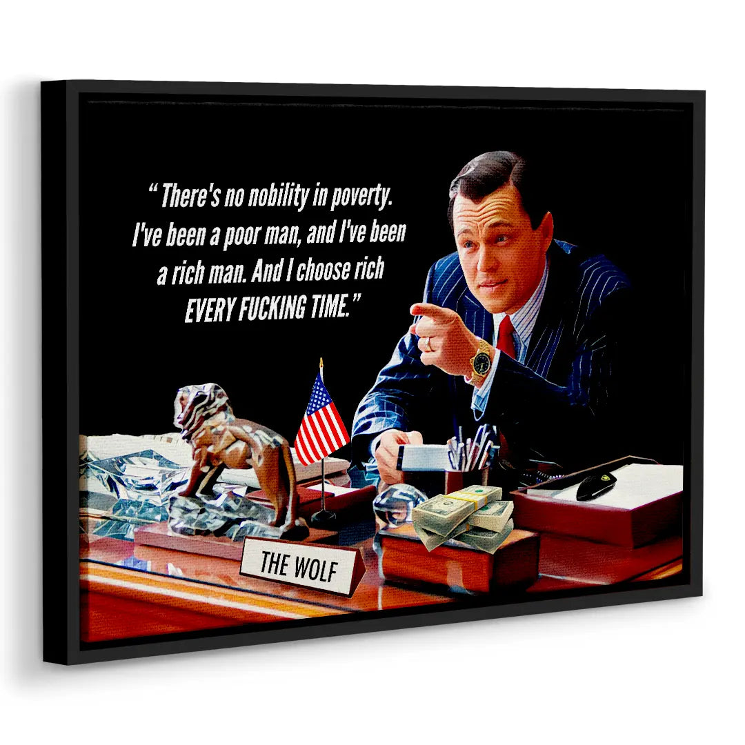 The Wolf - There Is No Nobility In Poverty | Canvas