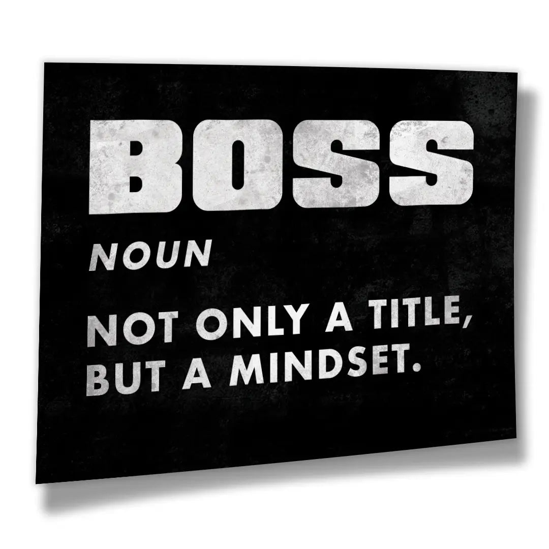 Boss Definition Black | Poster
