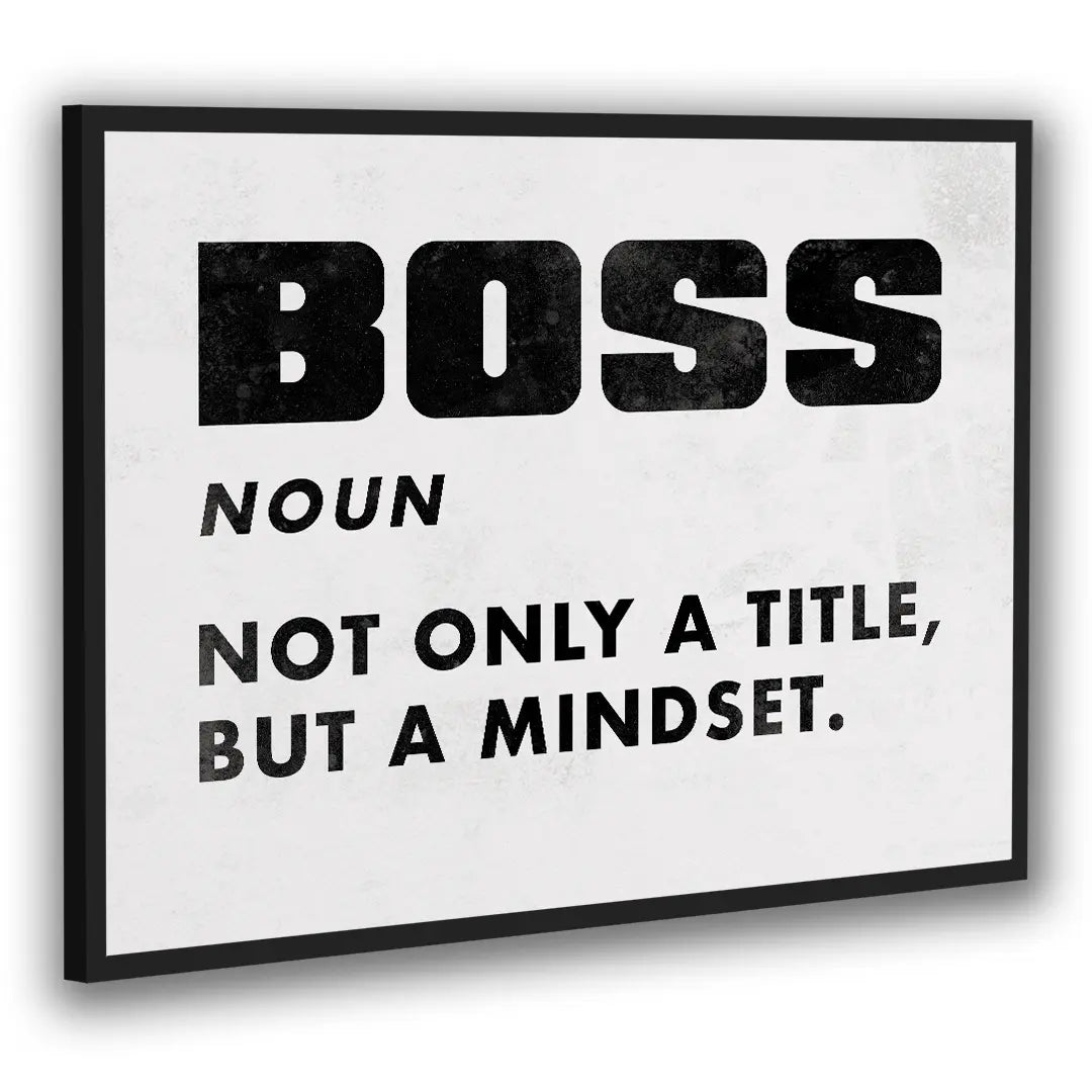 Boss Definition White | Poster