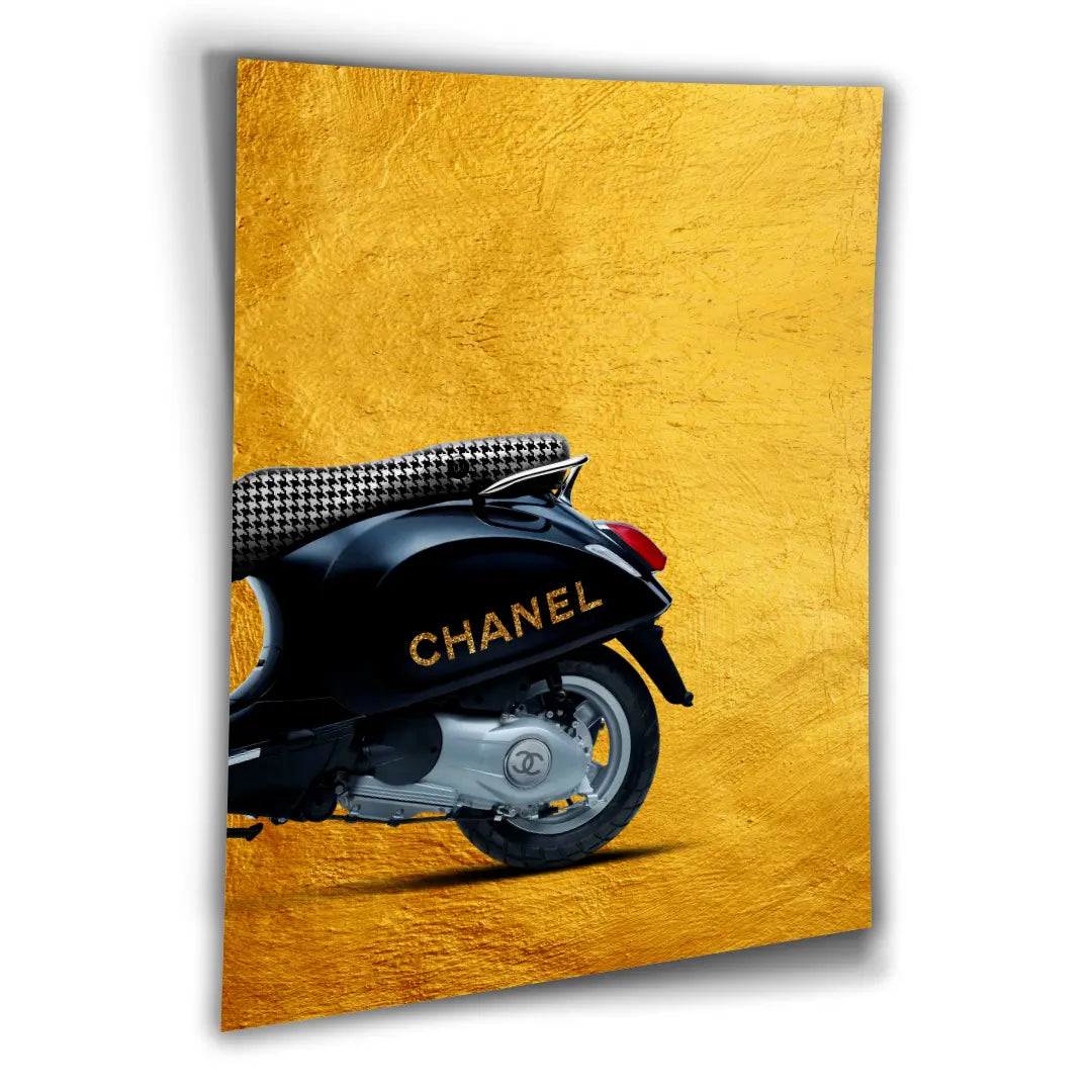 Vespa Chanel Back | Poster