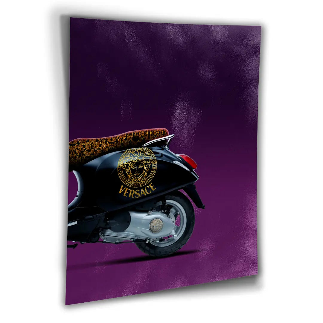 Vespa Versace Back | Poster