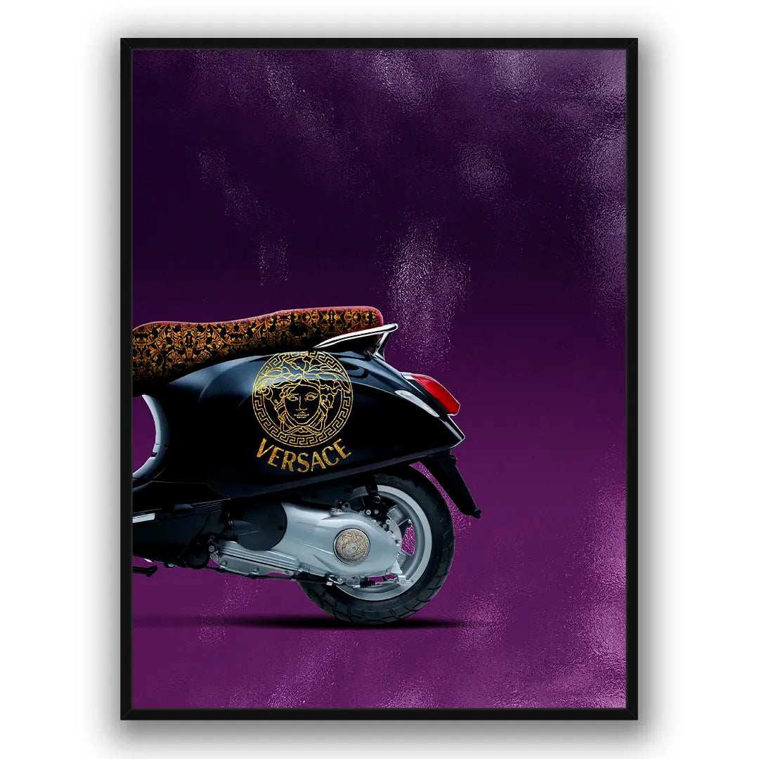 Vespa Versace Back | Poster