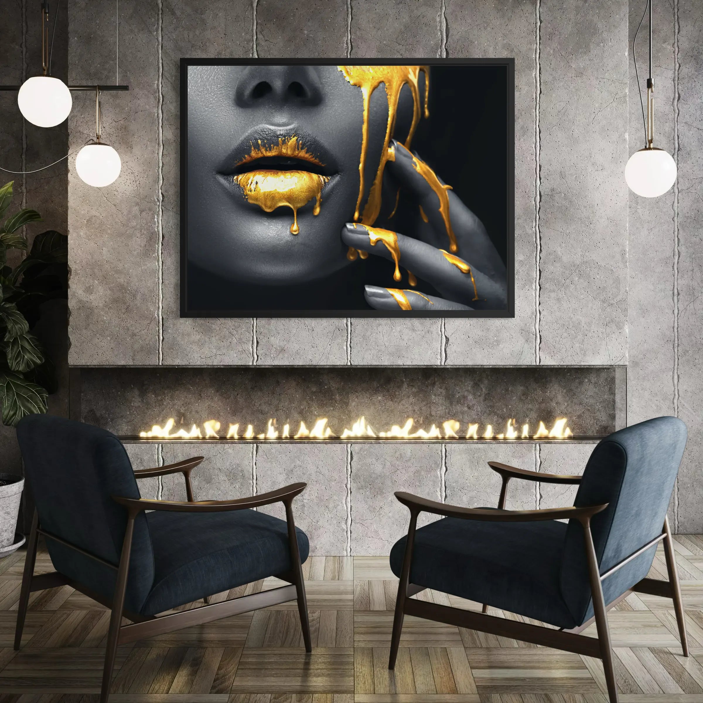 Golden Lips | Poster