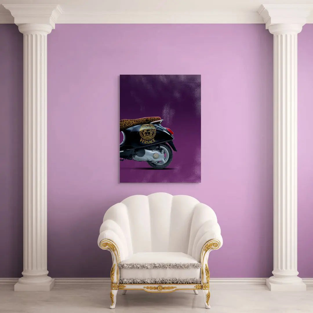 Vespa Versace Back | Poster