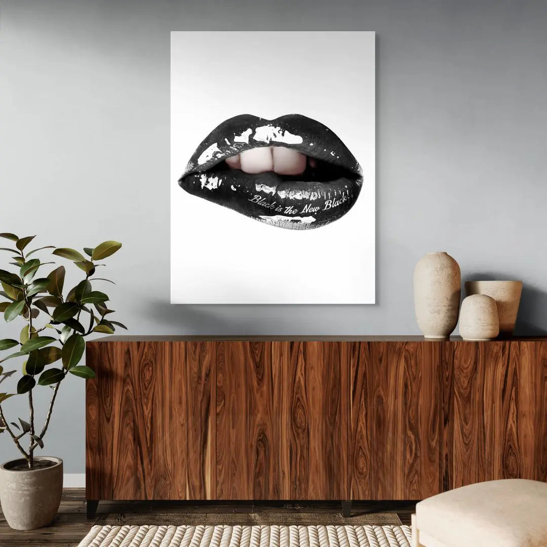 Lips Black Is The New Black | Poster