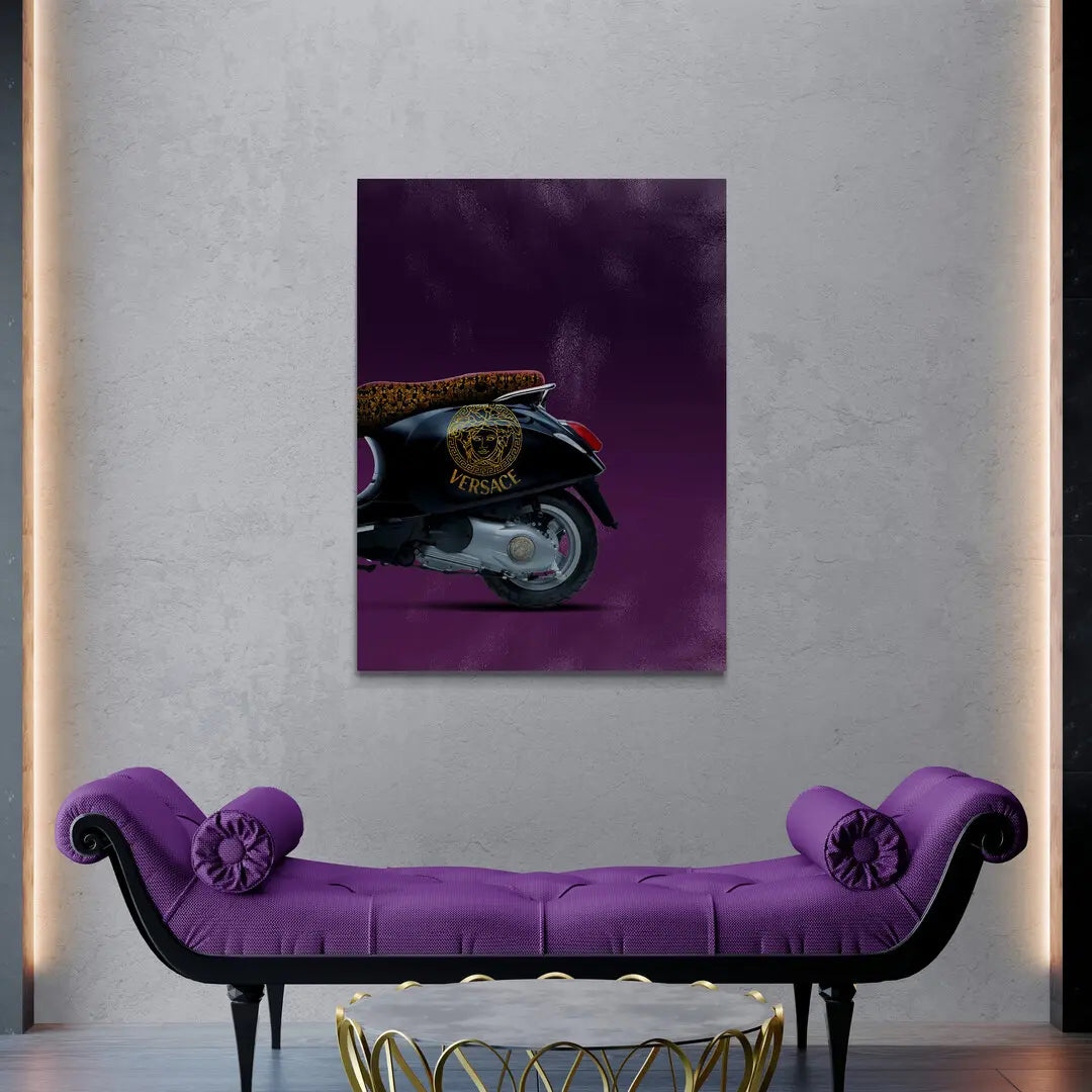 Vespa Versace Back | Poster