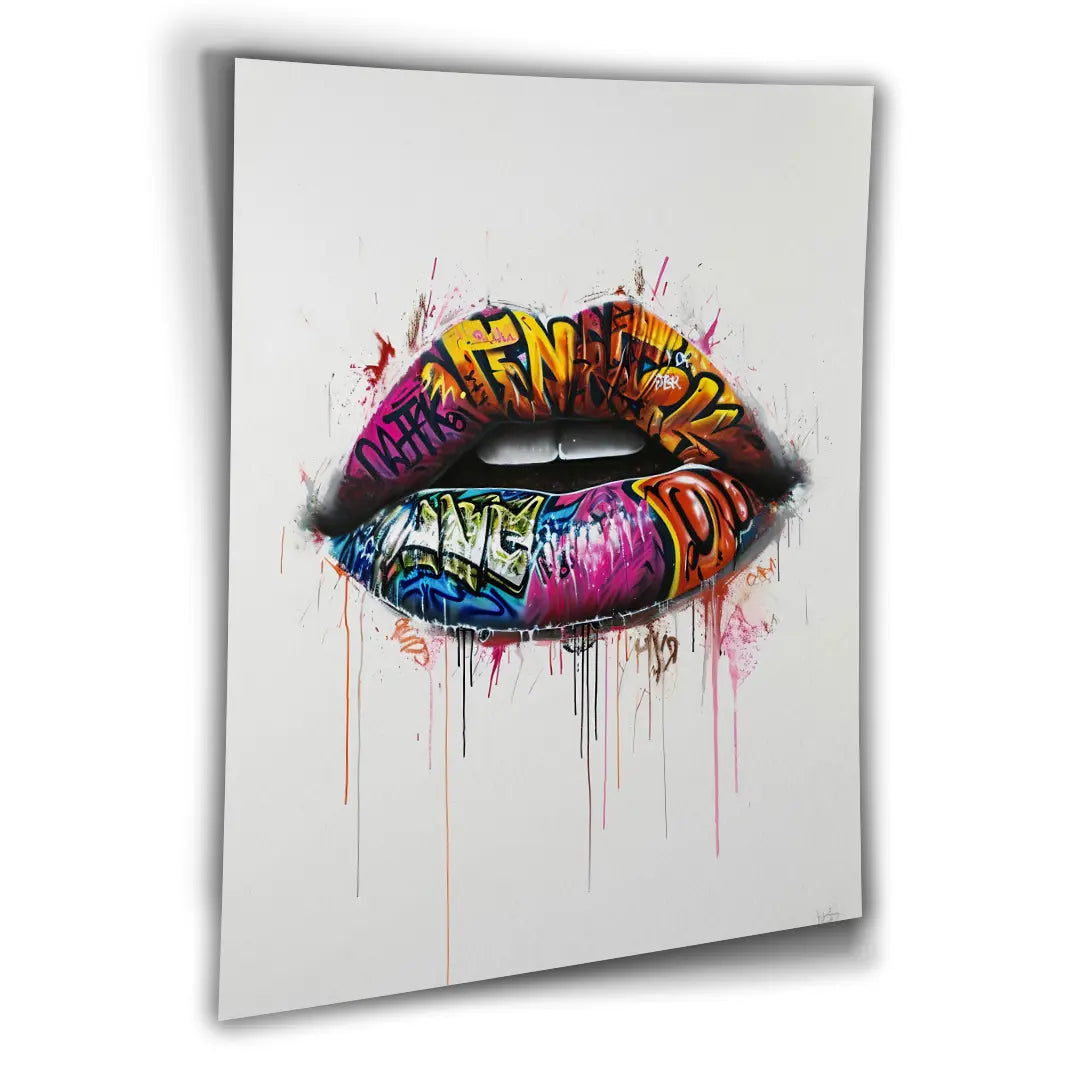 Graffiti Lips | Poster