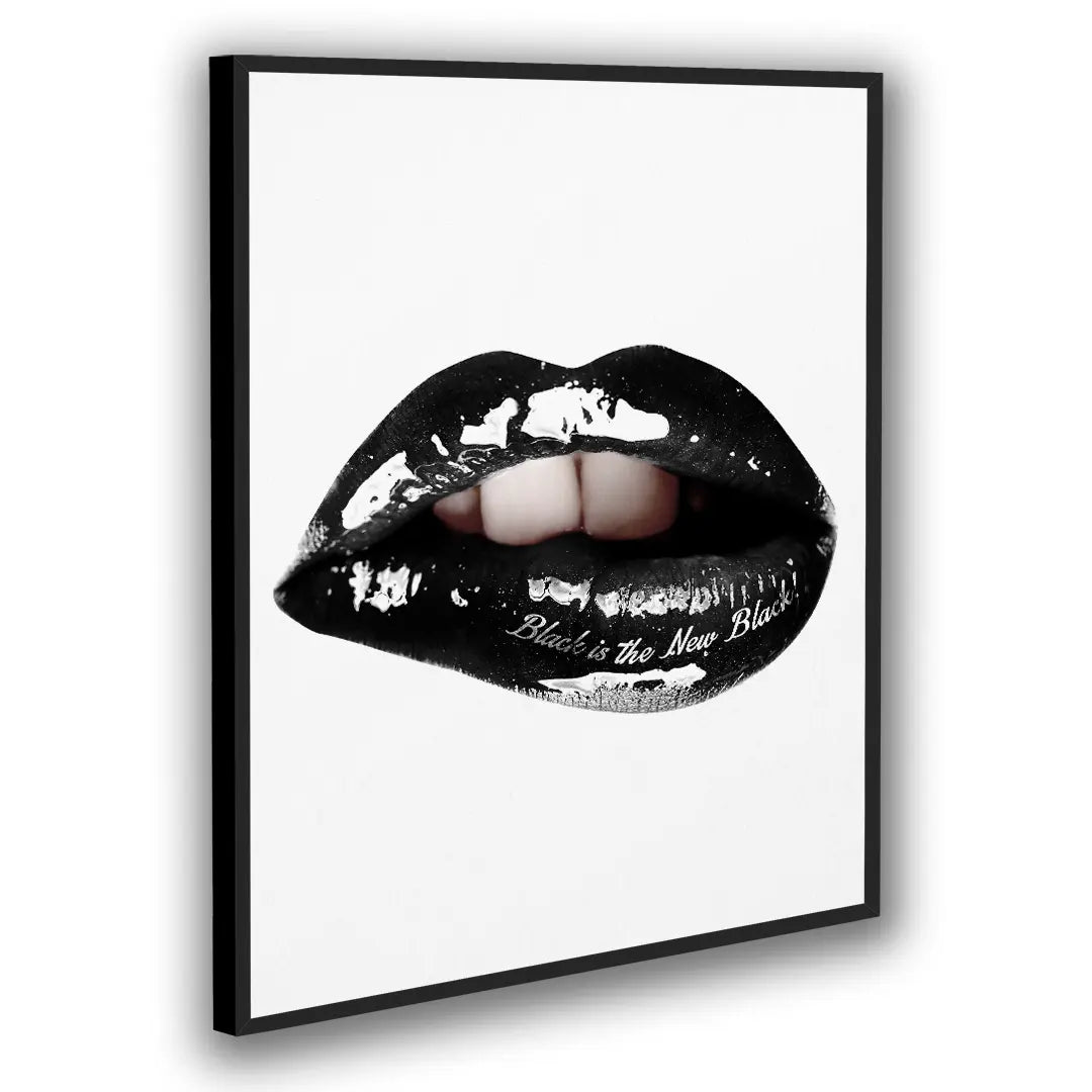 Lips Black Is The New Black | Poster