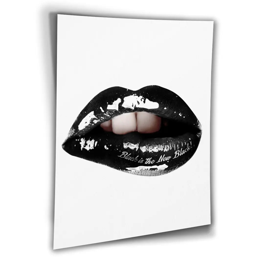 Lips Black Is The New Black | Poster