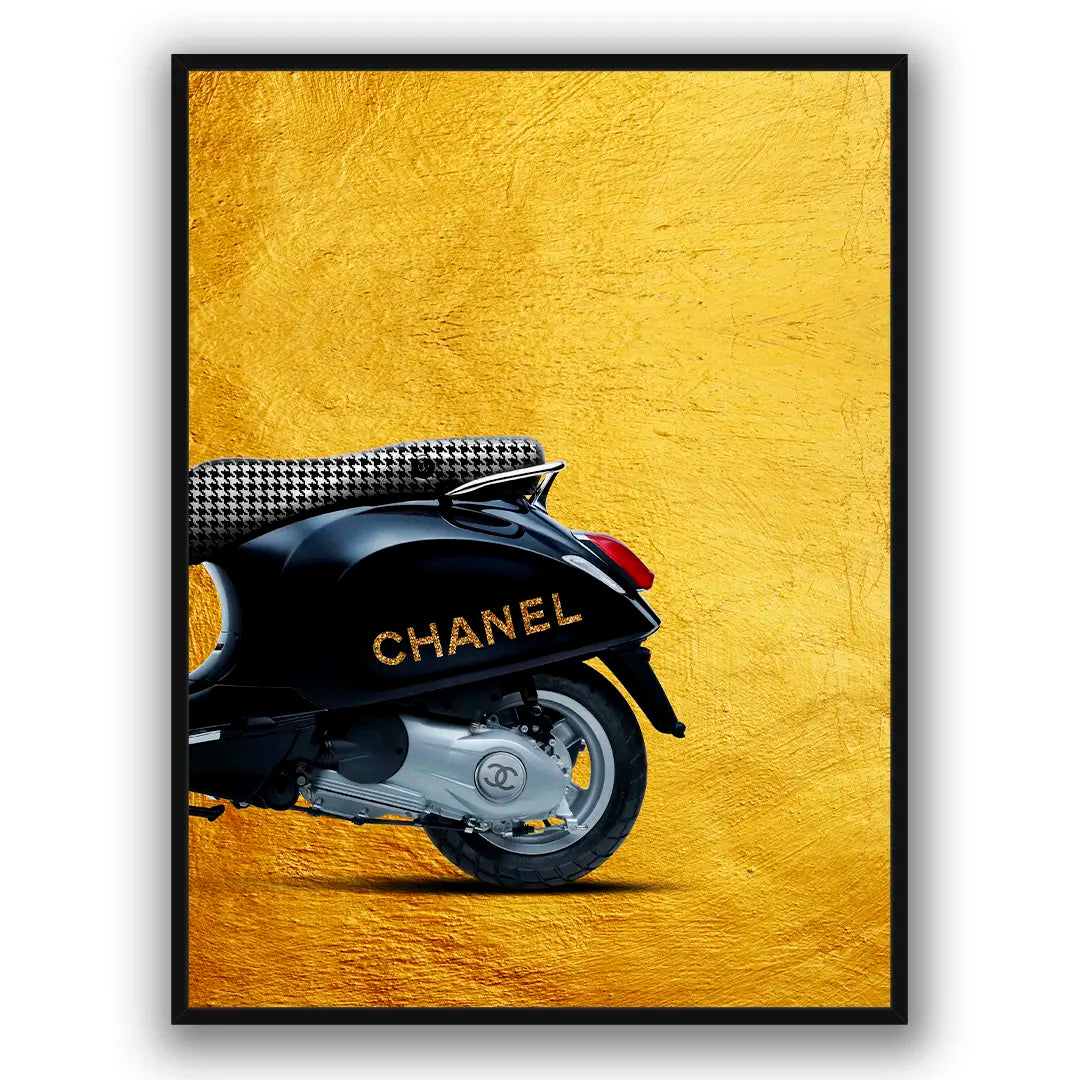 Vespa Chanel Back | Poster