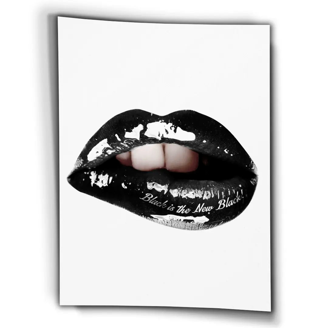 Lips Black Is The New Black | Poster