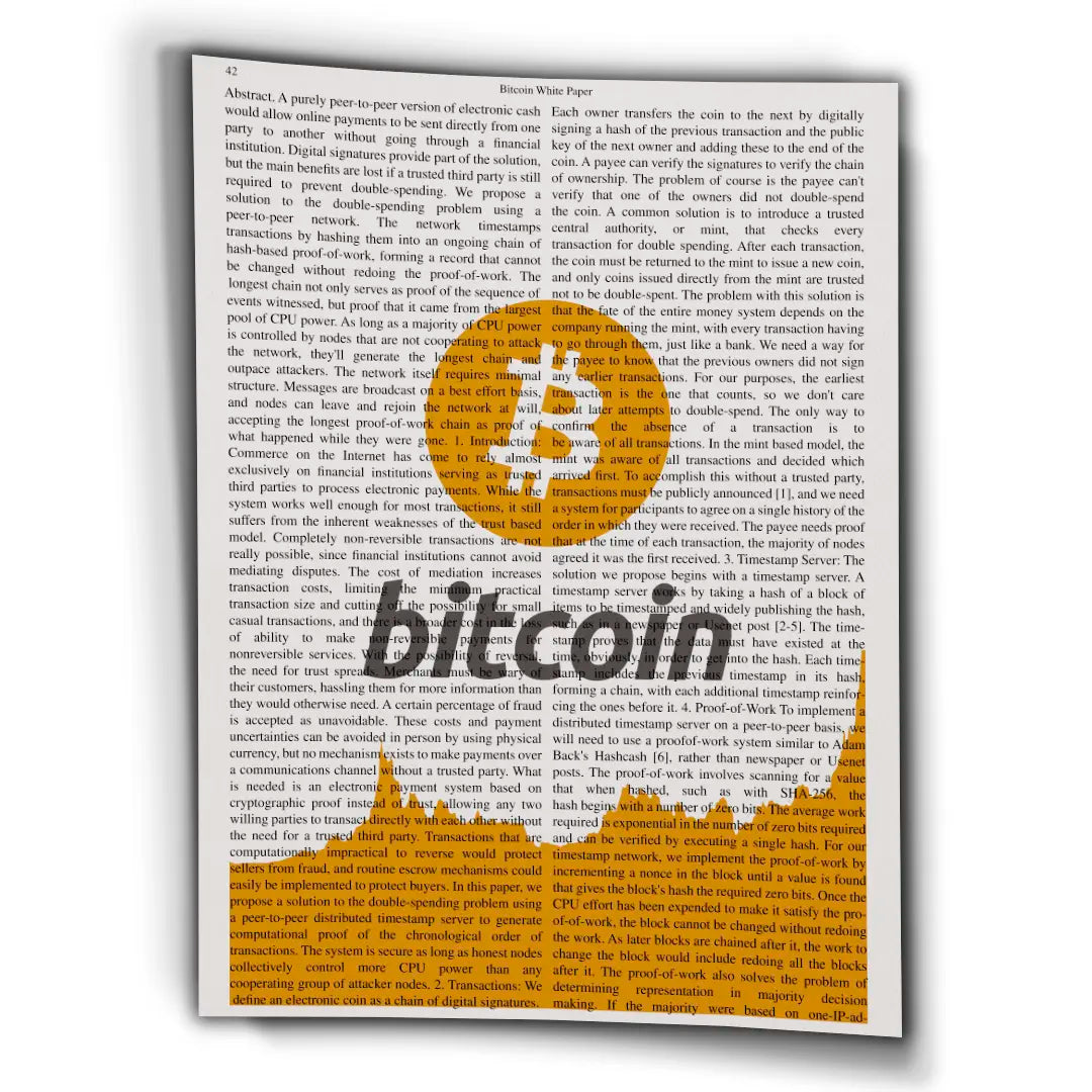 Bitcoin Whitepaper | Poster