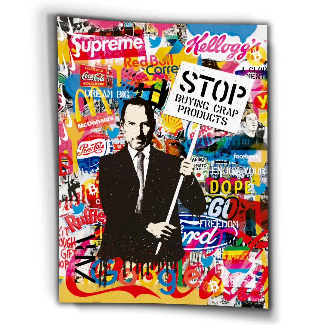 Steve Jobs: Stop Buying Crap Products | Poster