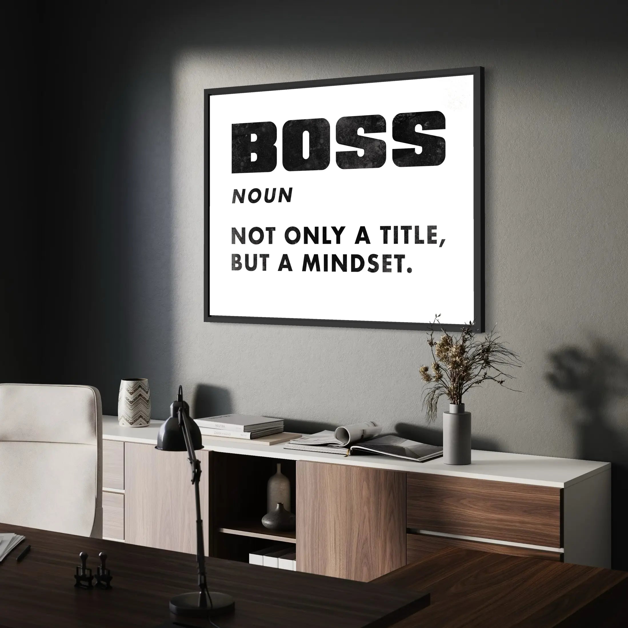 Boss Definition White | Poster