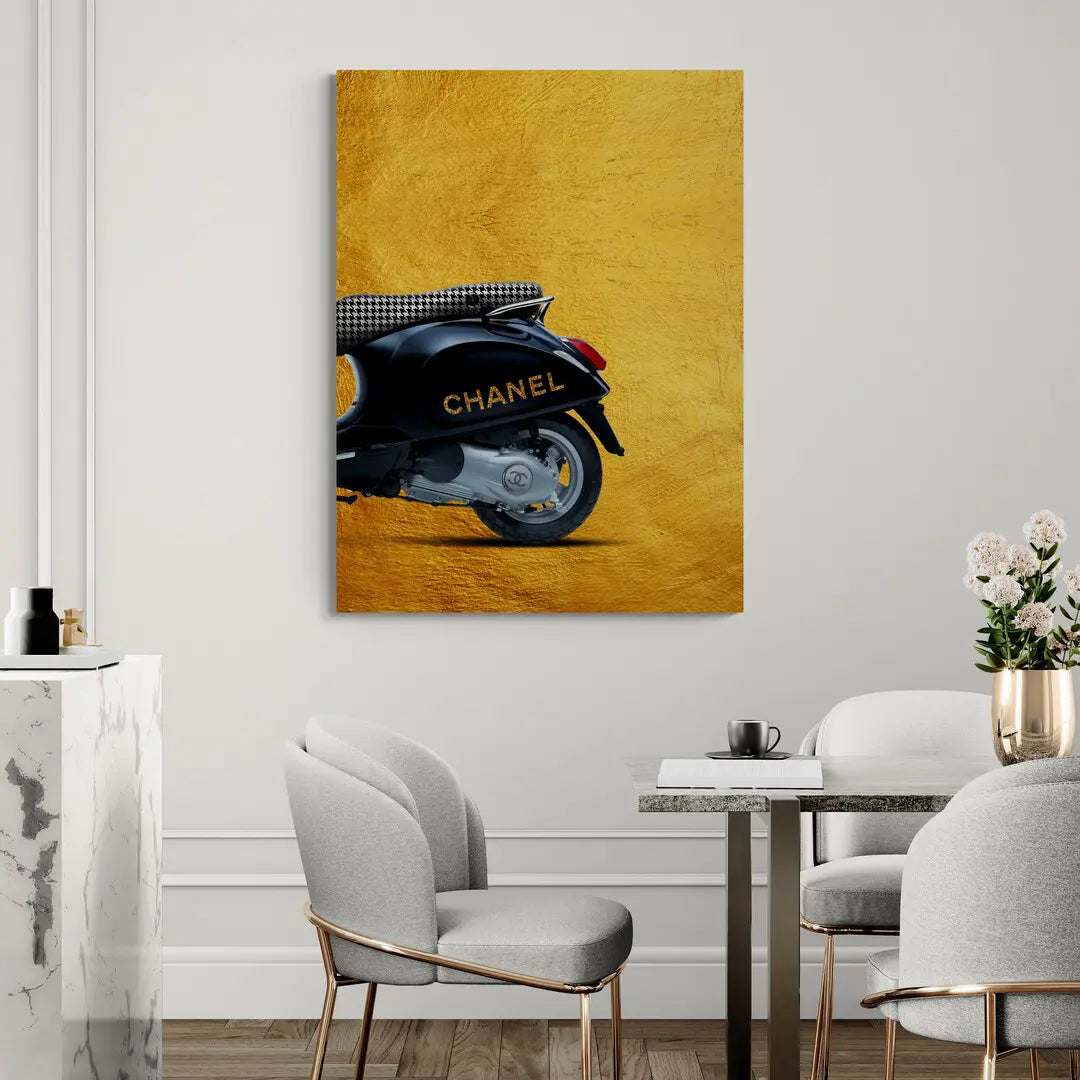 Vespa Chanel Back | Poster