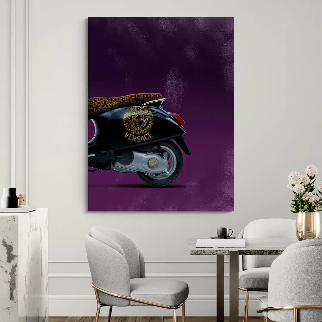 Vespa Versace Back | Poster