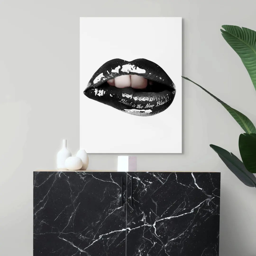 Lips Black Is The New Black | Poster