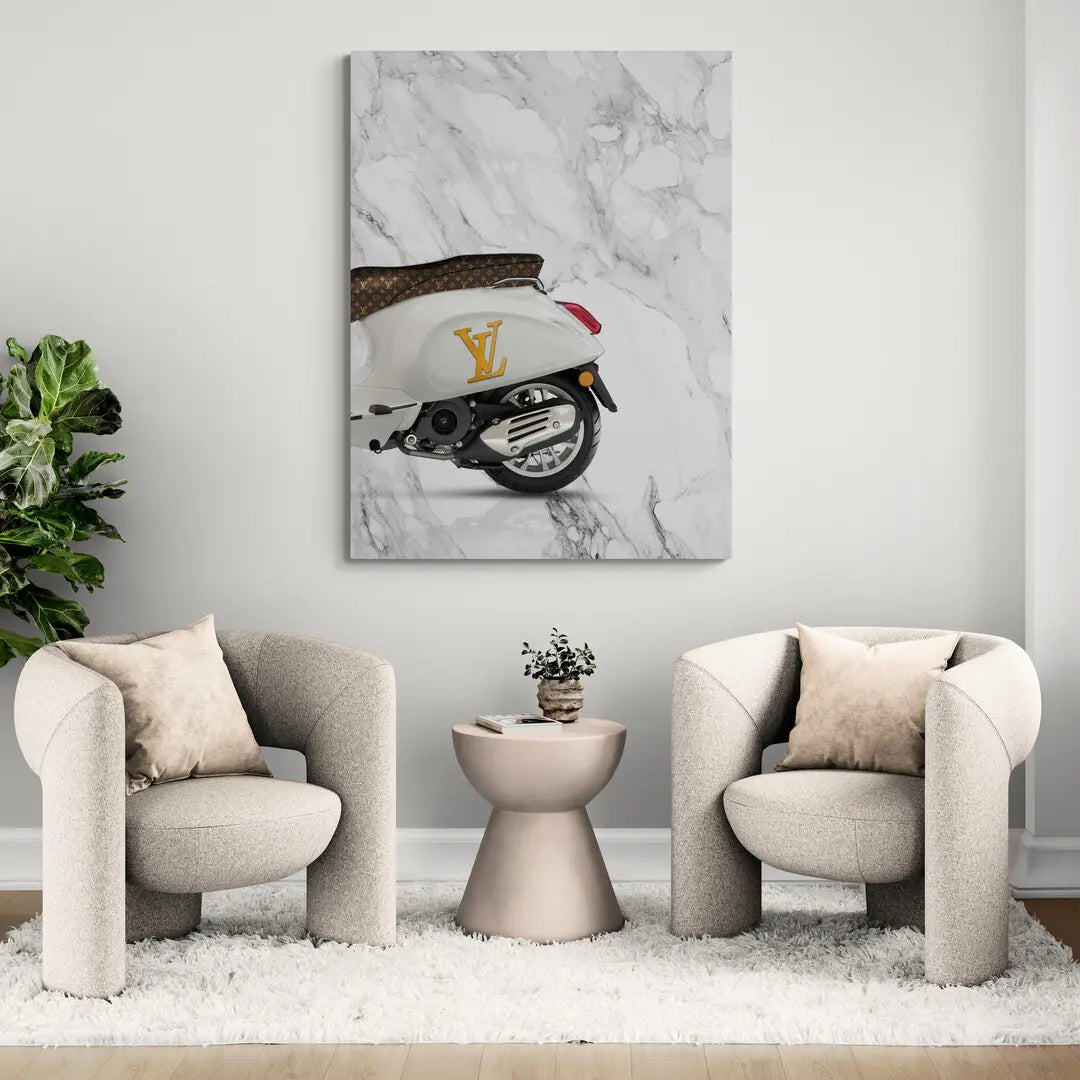 Vespa Louis Vuitton Back | Poster